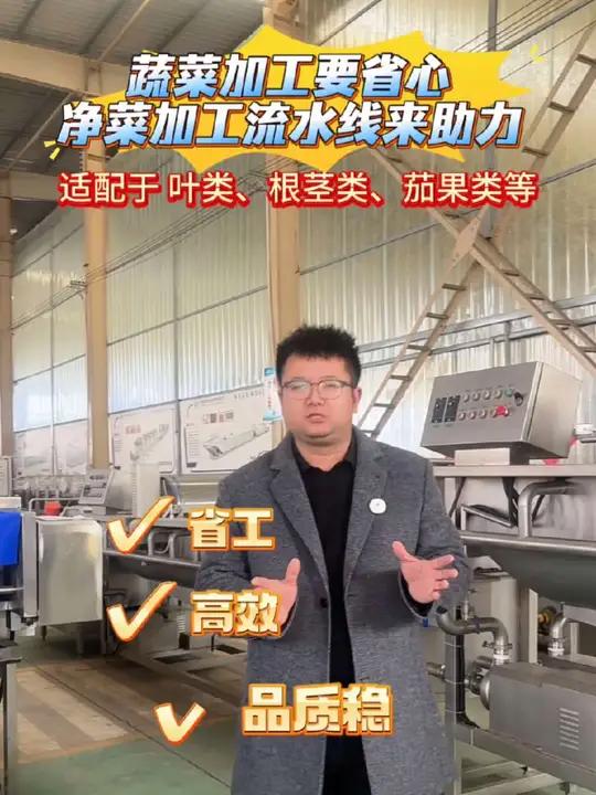 蔬菜加工要省心，净菜加工流水线来助力！