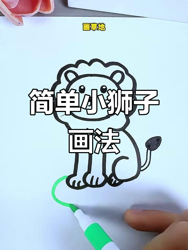 小狮子简笔画,轻松学会这些步骤