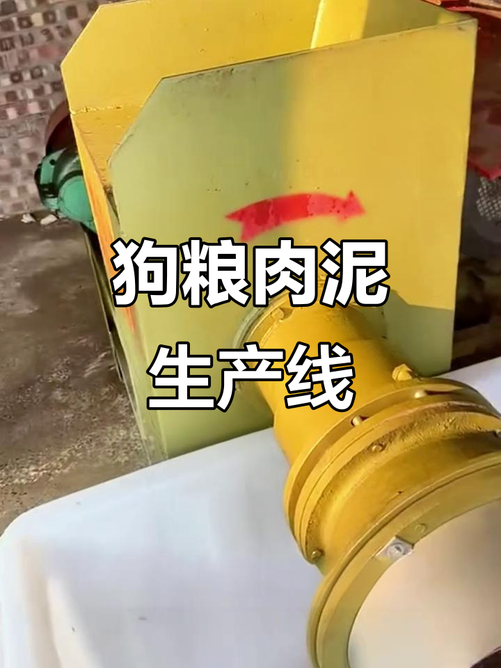 大型绞肉机加工狗粮,两吨产量轻松搞定冻鸡架鸭架