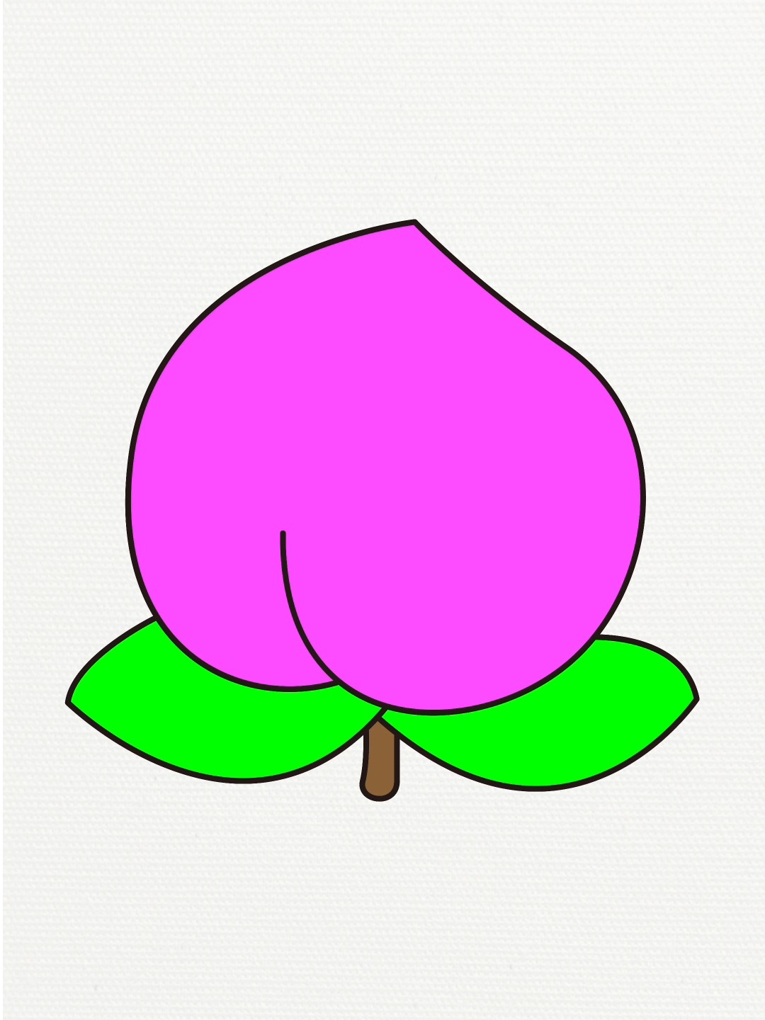 桃子简笔画