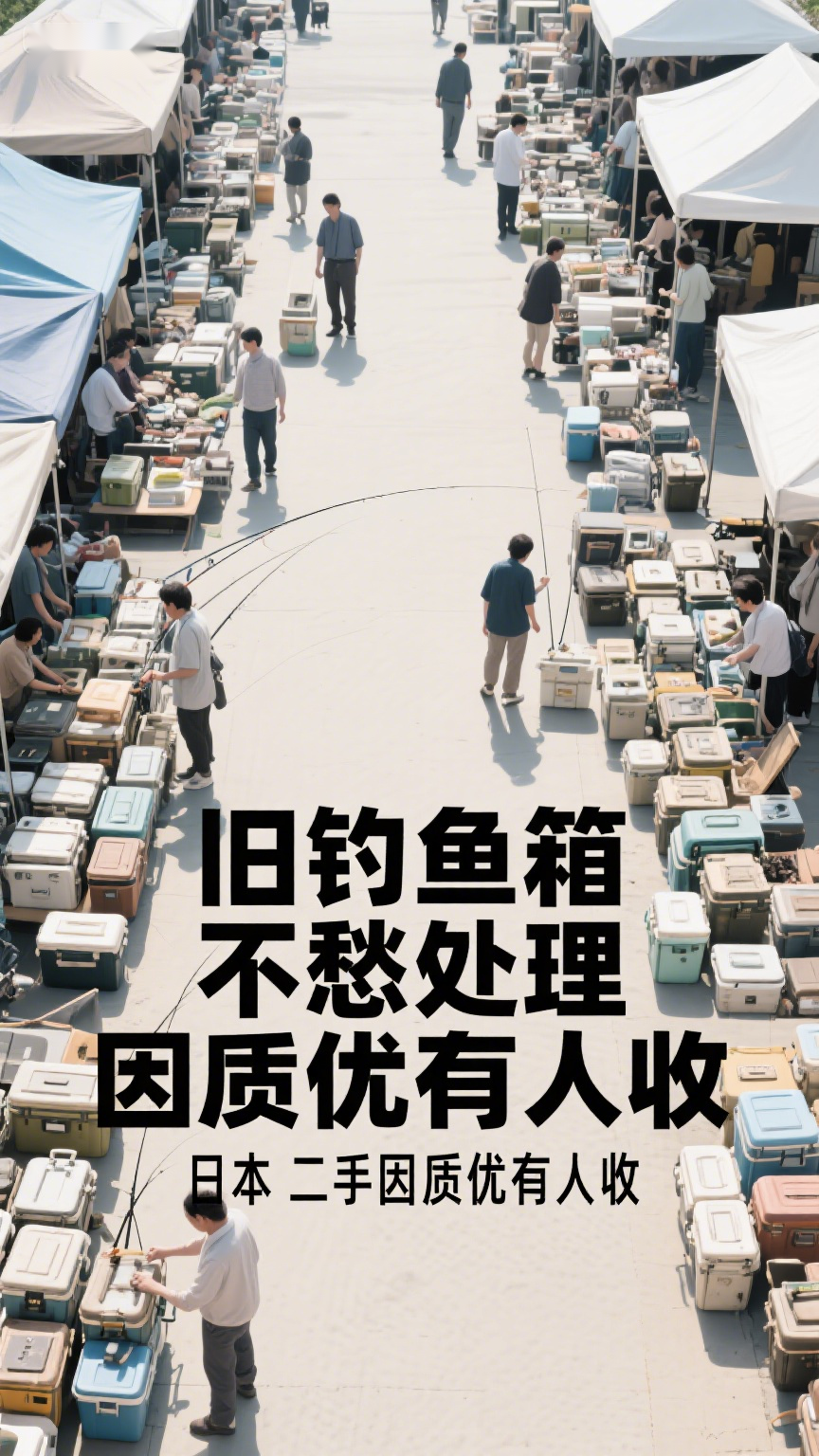 旧钓鱼箱不愁处理,日本二手因质优有人收