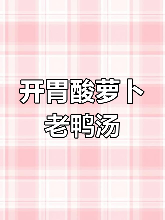 酸萝卜老鸭汤的家常做法,清爽开胃又营养