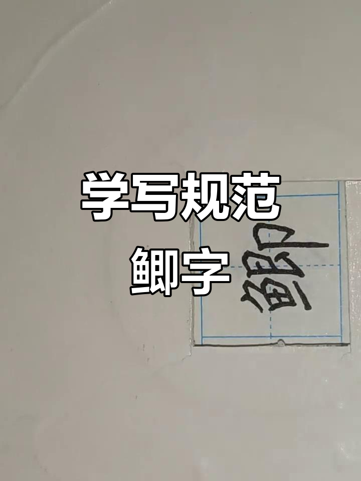 硬笔楷书技巧:写好“鲫”字的关键细节
