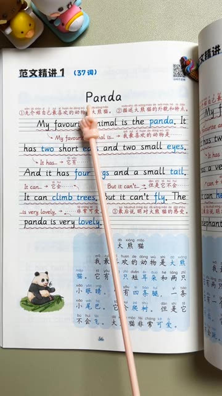 小学英语晨读：关于熊猫的英语作文学习内容