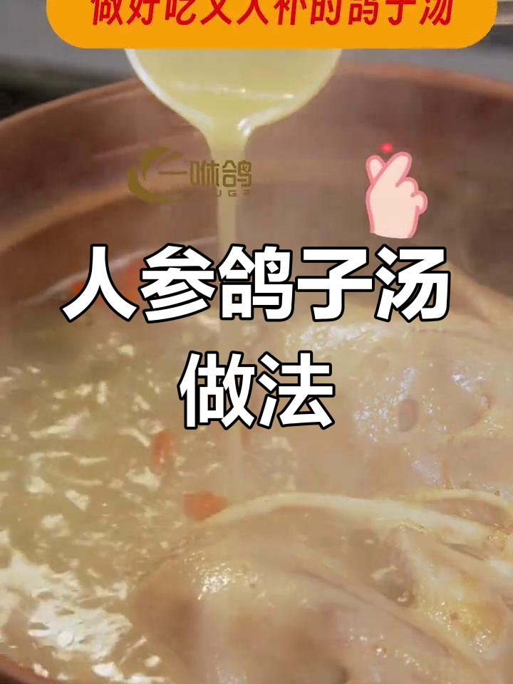 家庭版人参鸽子汤,滋补又美味