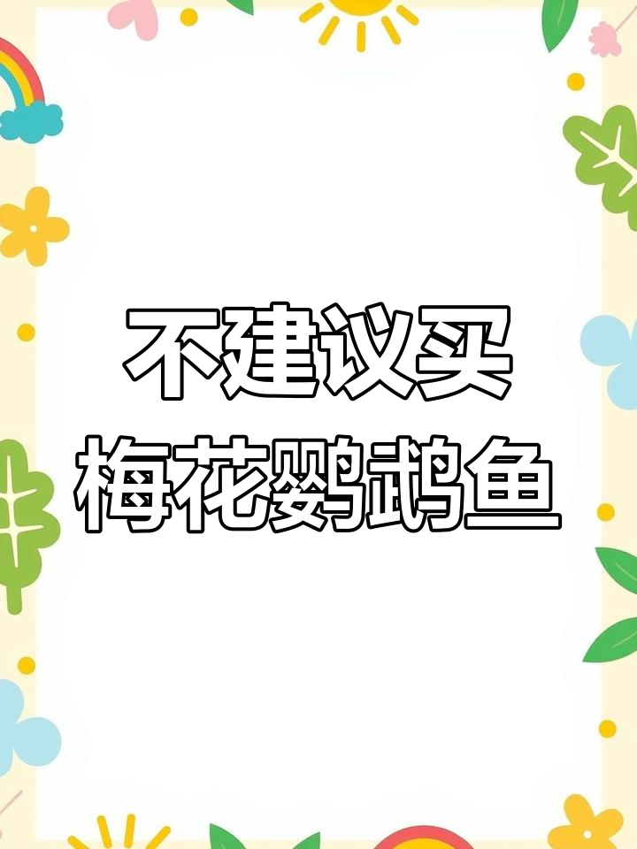 梅花鹦鹉鱼:美丽却难养,不建议购买