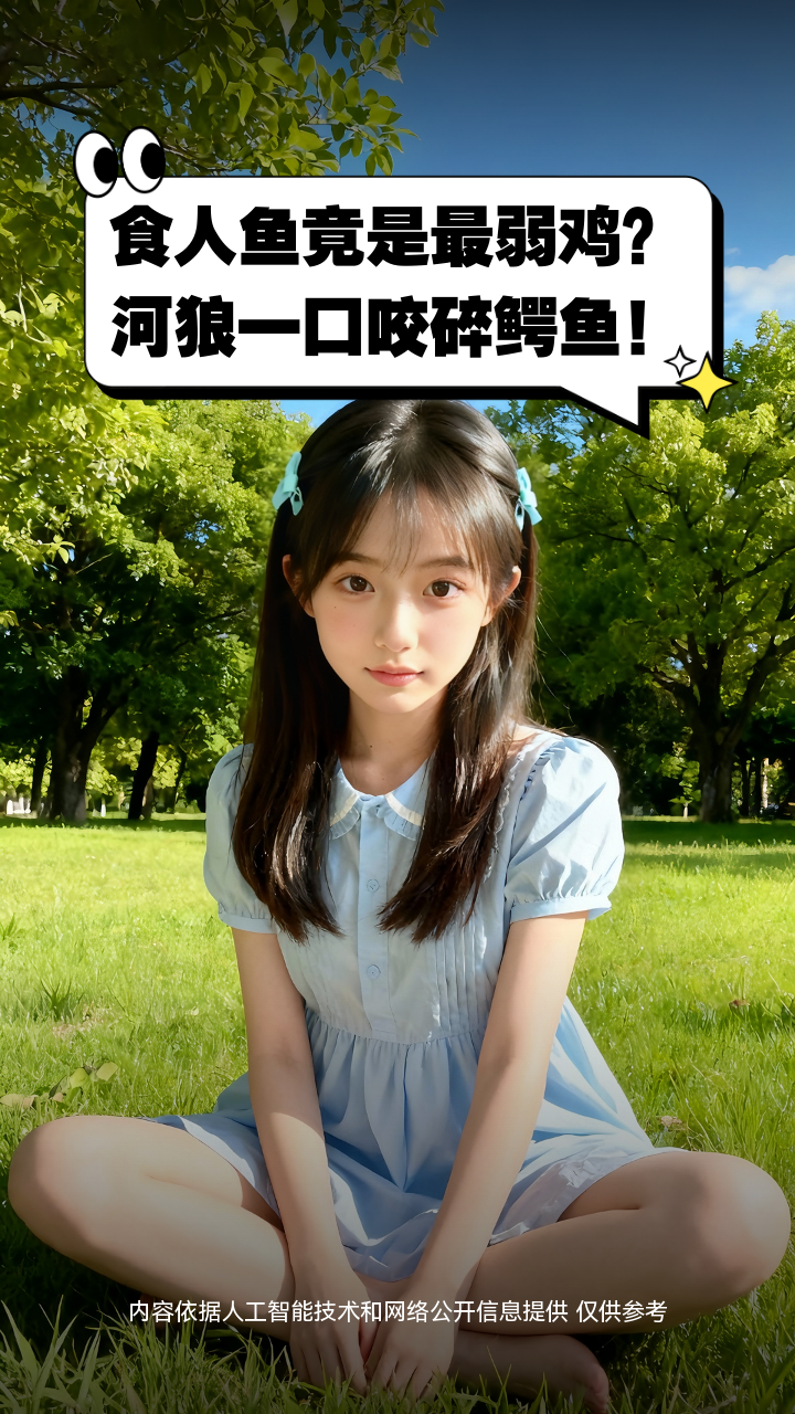 食人鱼竟是最弱鸡？河狼一口咬碎鳄鱼！