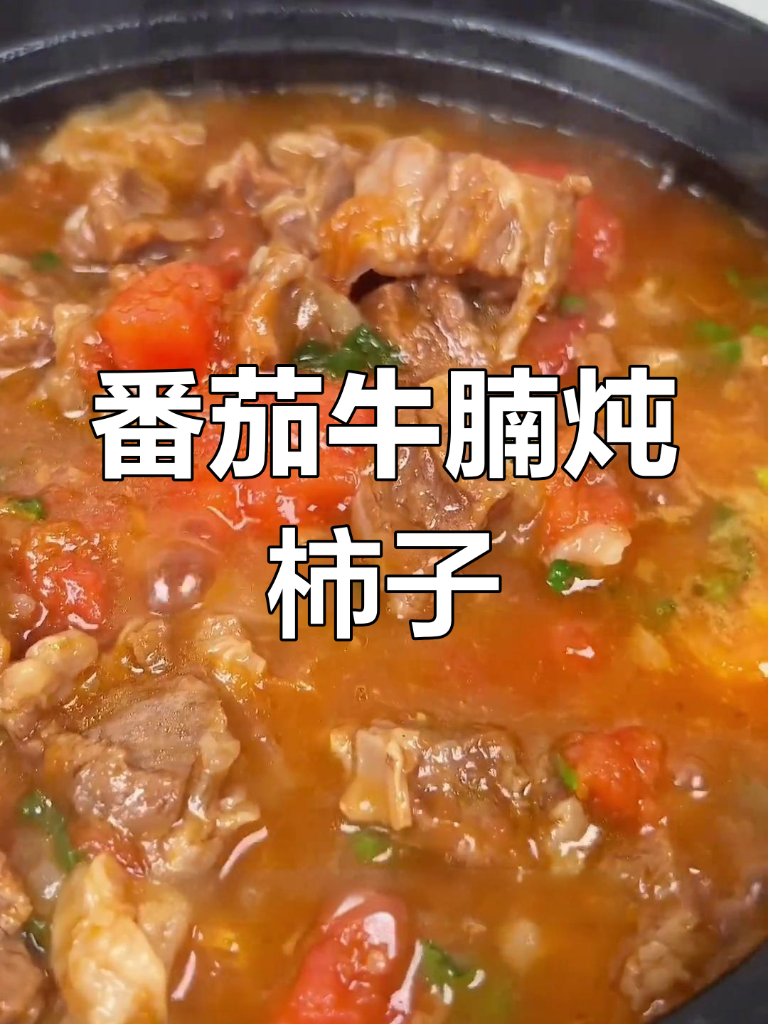 牛腩与柿子的完美炖煮,汤汁浓郁,味道一流