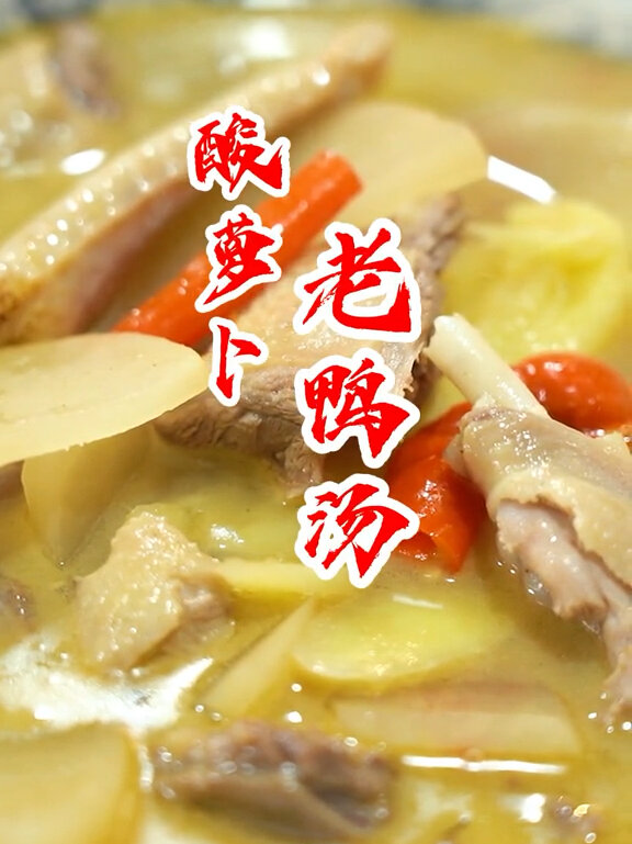 酸萝卜老鸭汤