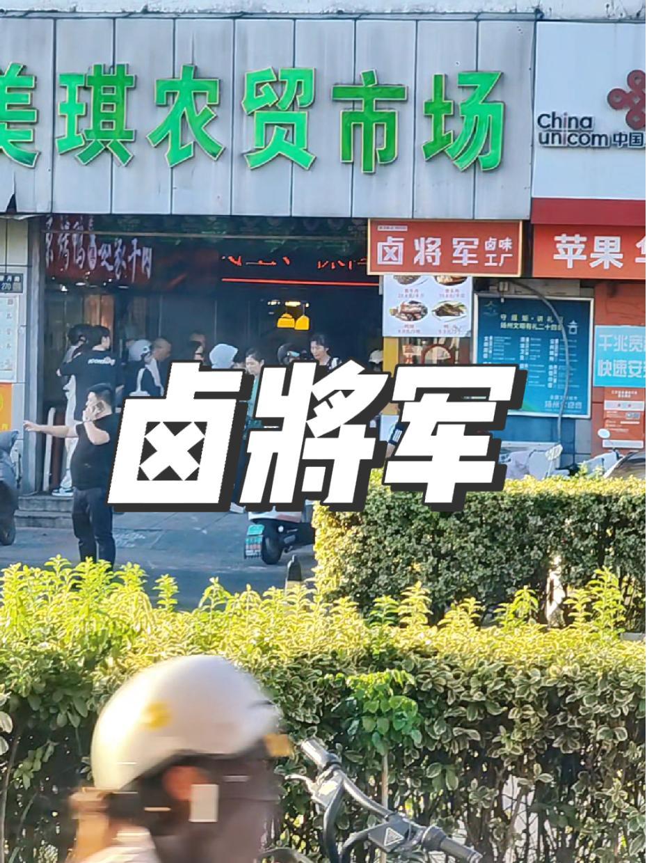 哈哈,我看你怎么进去买菜 流量来了,谁也挡不住 卤将军 卤将军卤味工厂 盐水鹅 鸭货卤味 