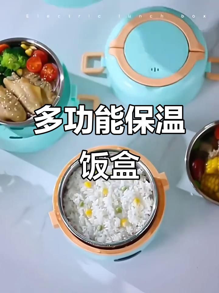 便携保温饭盒,蒸煮加热多功能设计,上班族学生必备