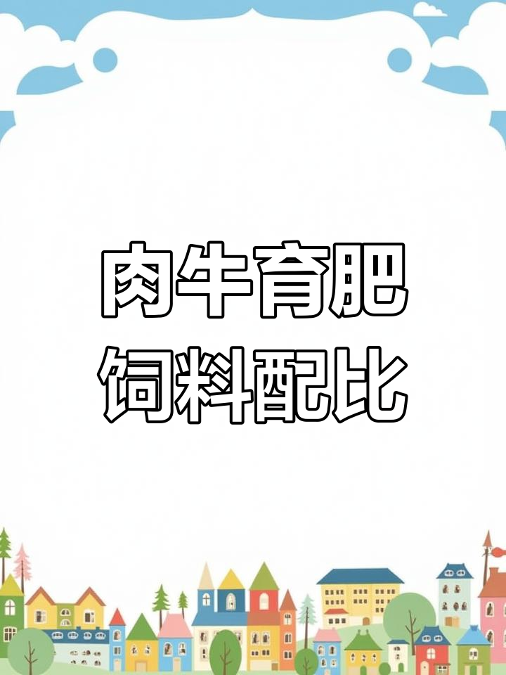育肥牛饲料配方大揭秘,如何精准增重