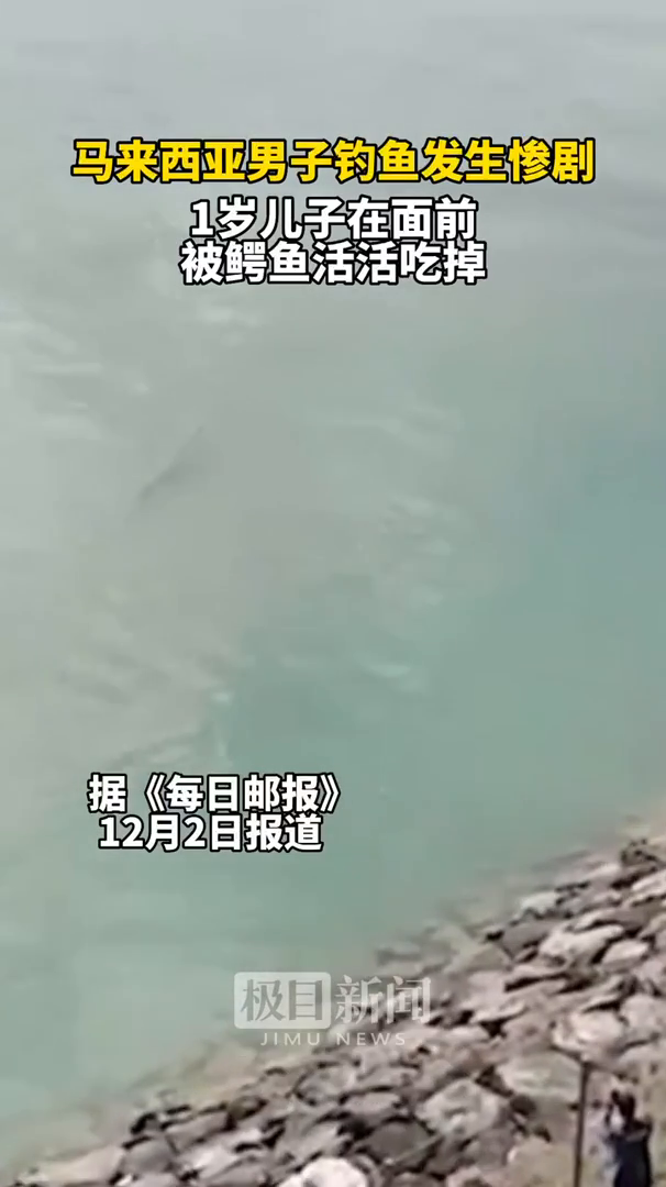 「视频」马来西亚男子钓鱼发生惨剧,一岁儿子在他面前被鳄鱼活活吃掉