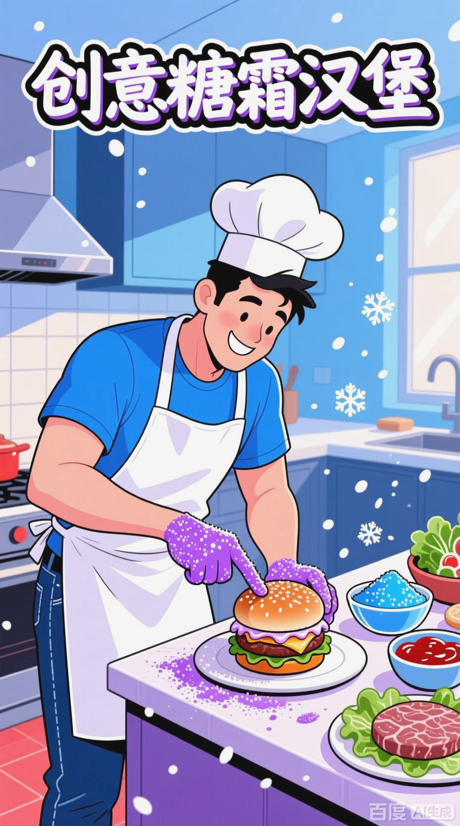 自制创意糖霜汉堡的奇妙体验
