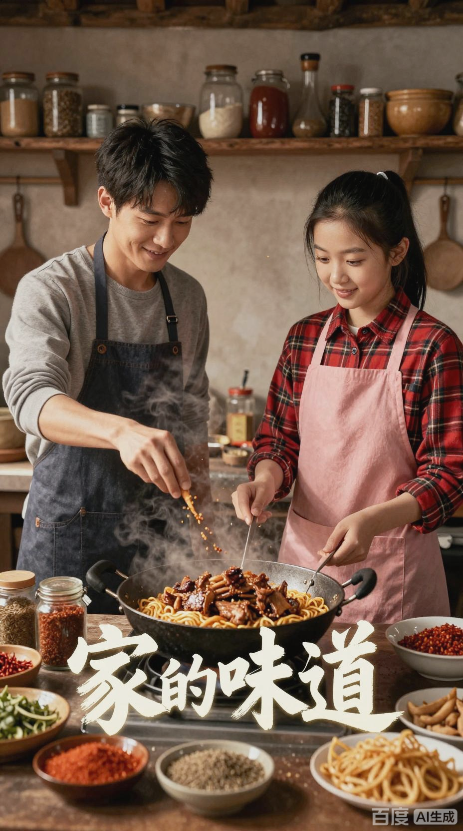 兄妹搭档,家的味道孜然羊肉拌面