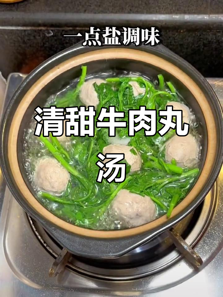 潮汕牛肉丸汤,清甜可口,肉汁四溢,家常美味