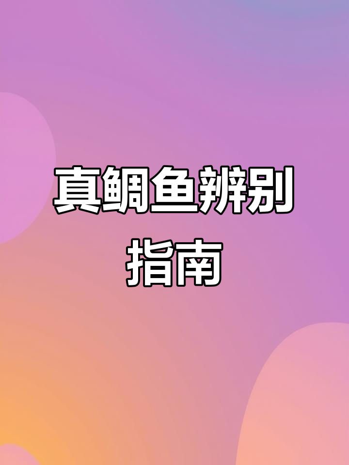 真鲷鱼真相大揭秘:八种鲷鱼的口感与食用方法
