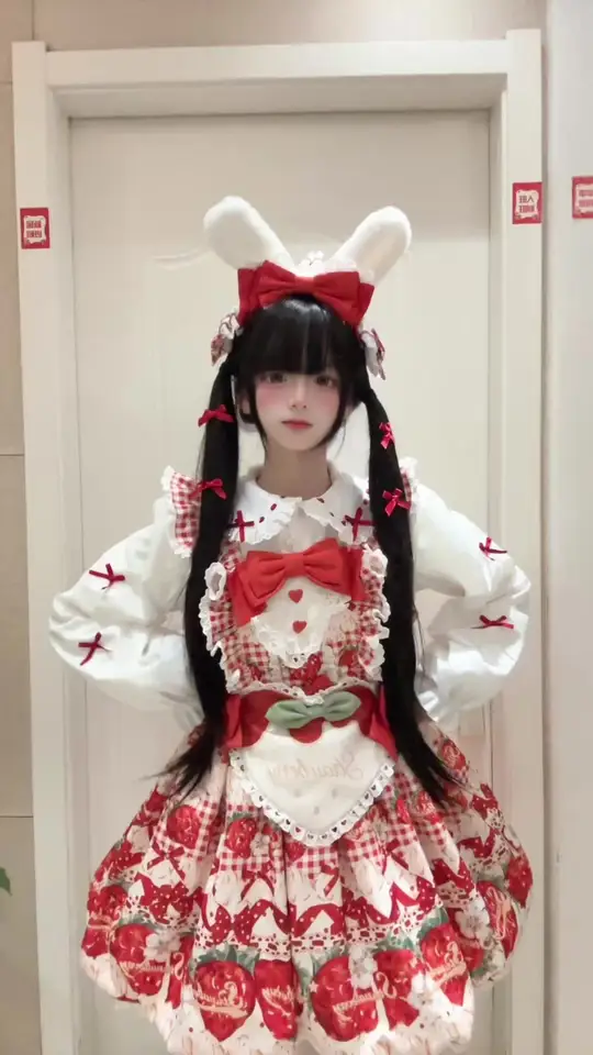 Lolita风泡泡熊草莓小蛋糕原创动漫设计来袭