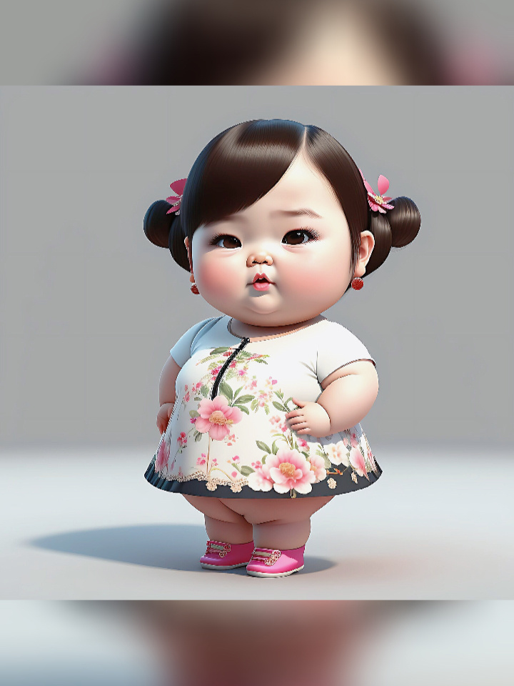 头像|圆圆胖胖中国小女孩来啦