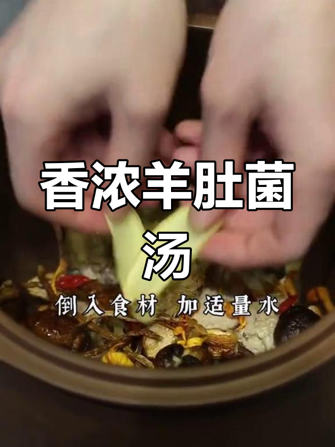 羊肚菌汤,香气扑鼻,让人幸福感满满