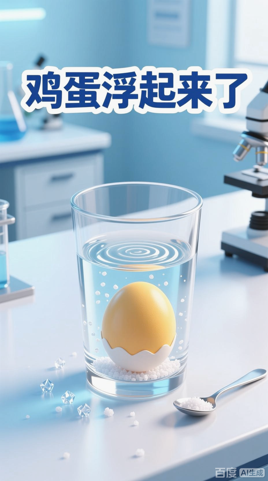 盐水浮鸡蛋的奥秘