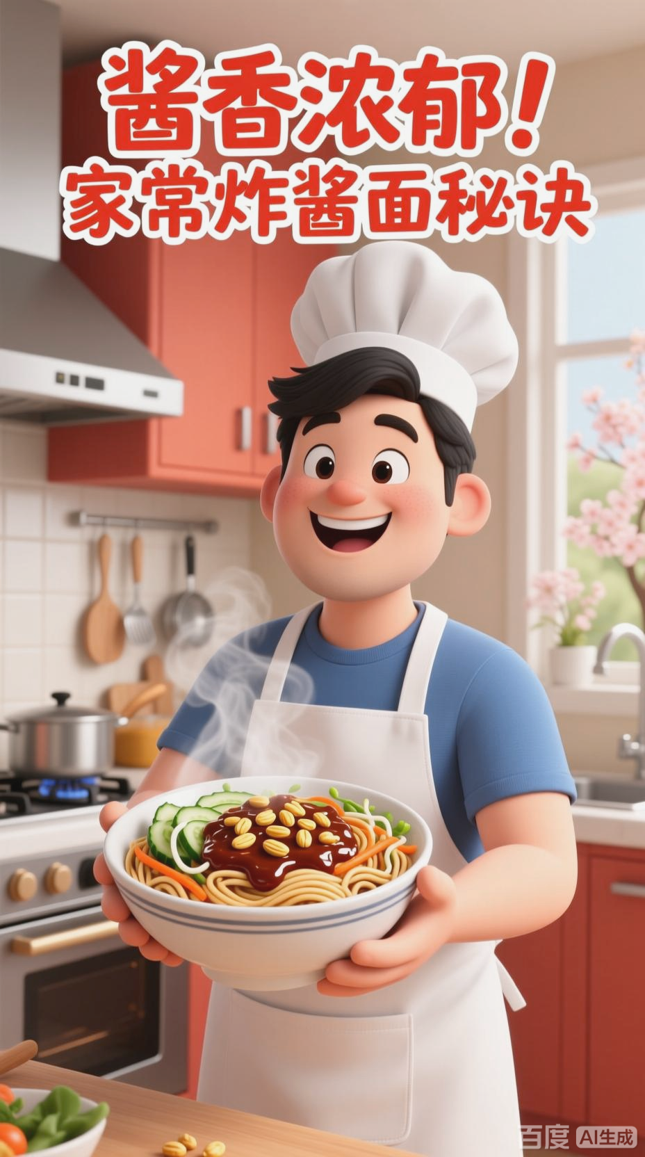 酱香浓郁，配菜绝了的炸酱面