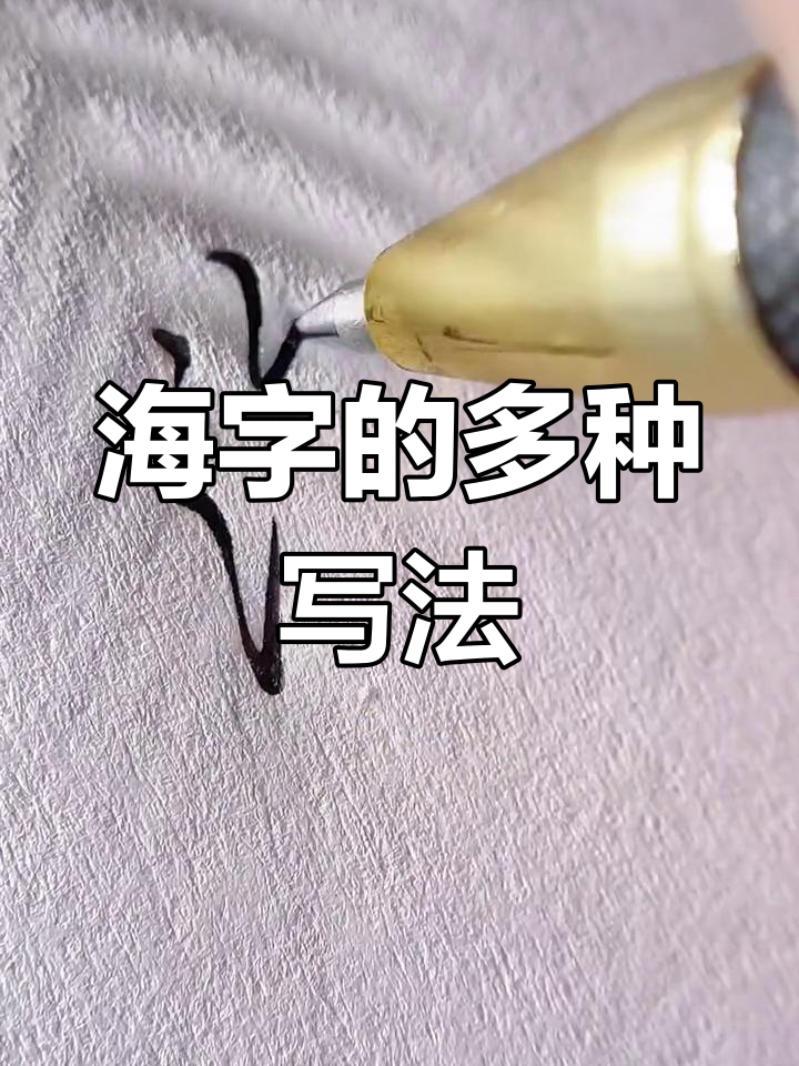 不同年龄段的“海”字写法,你写的一样吗?