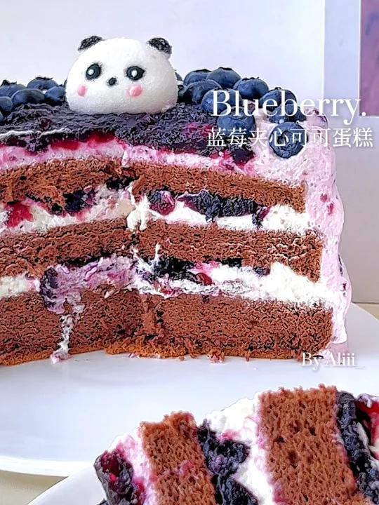 一吃一个不吱声!多重口感!蓝莓可可蛋糕