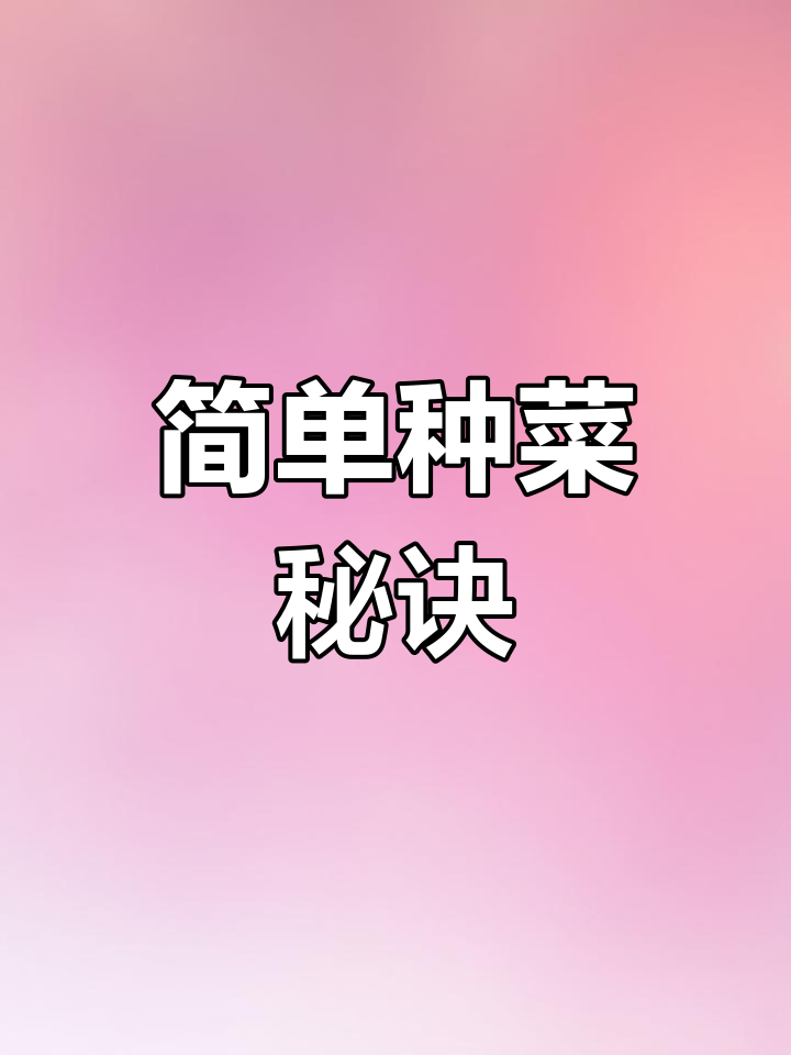 轻松种植鸡腿芥兰,阳台也能做