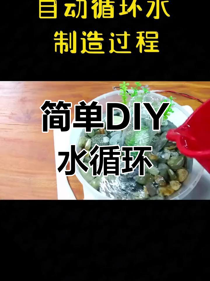 用塑料瓶和管子自制鱼缸水循环系统
