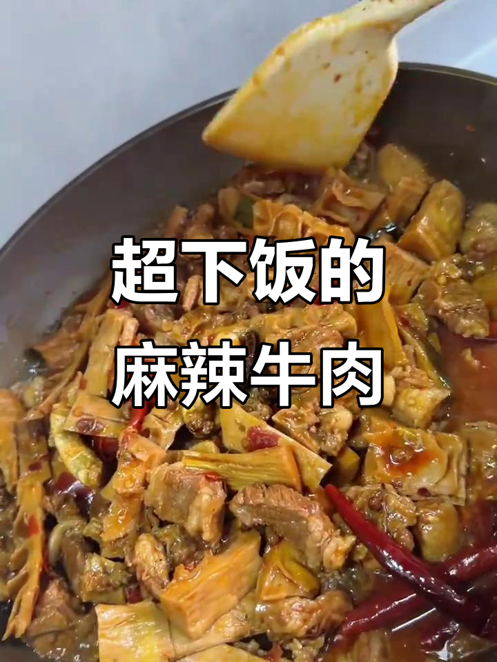 麻辣干笋烧牛肉，香气扑鼻让人无法抗拒