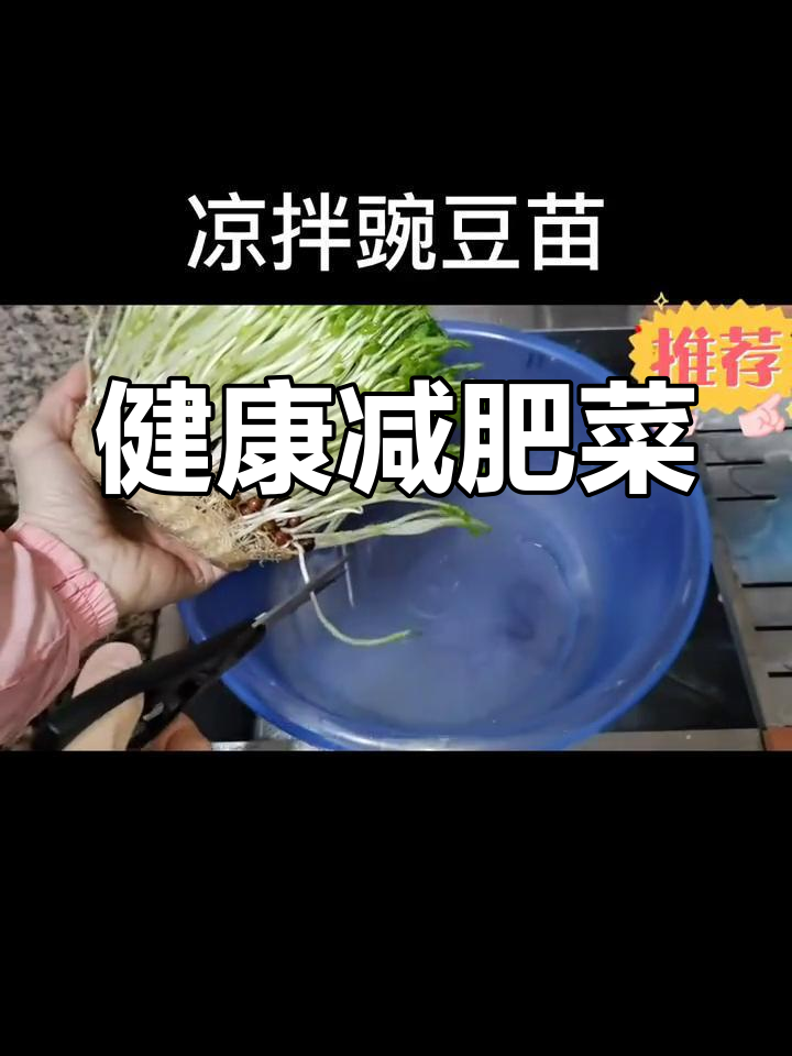 凉拌豌豆苗,清爽又美容