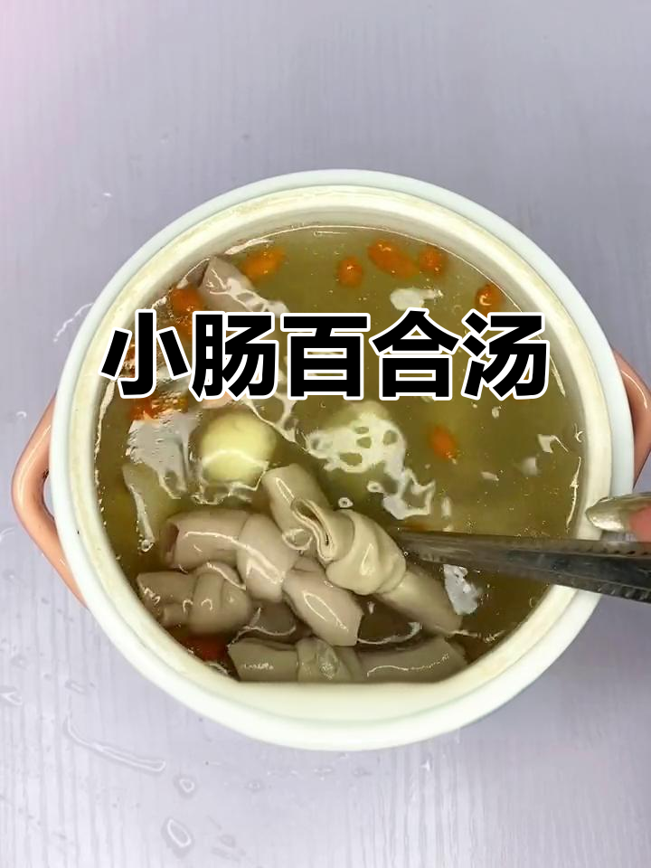 夏日清凉小肠百合汤,莲子枸杞助你降火