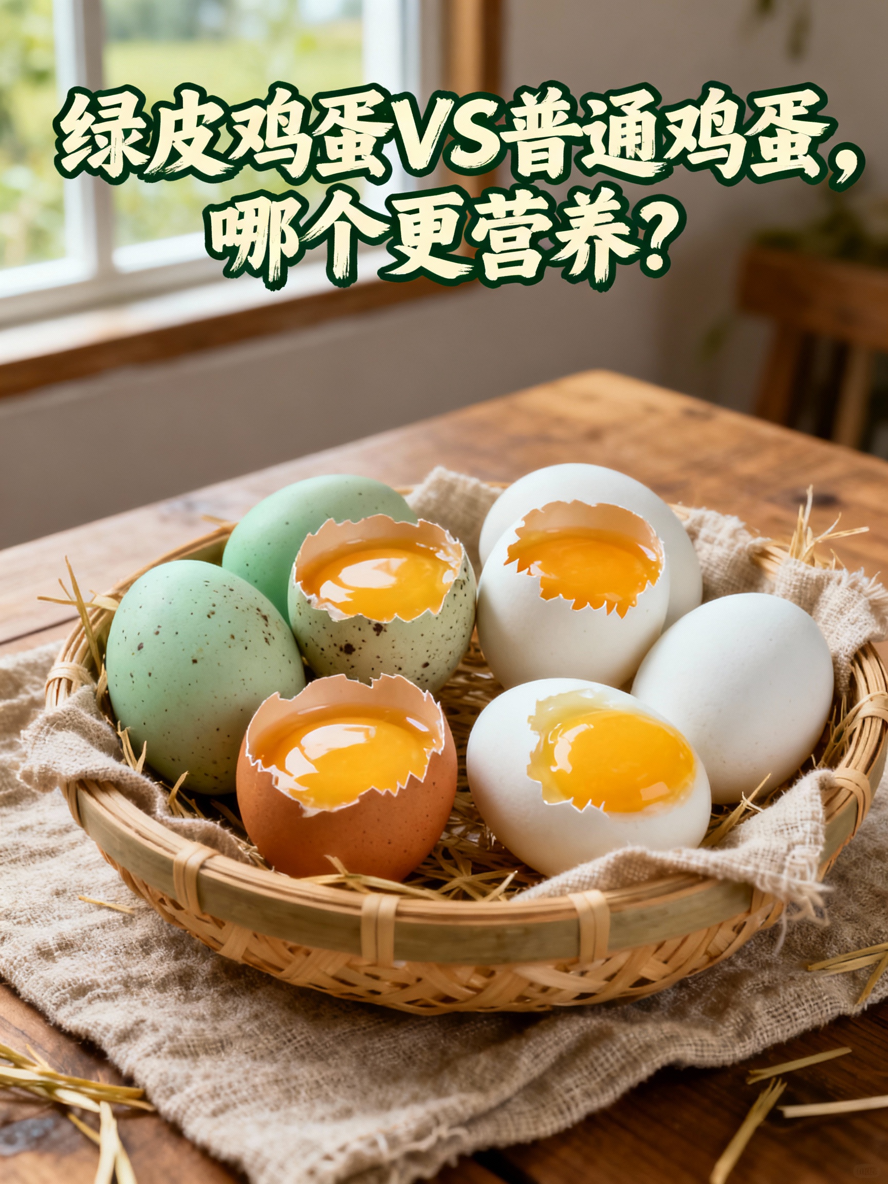 绿皮鸡蛋和普通鸡蛋到底哪个更营养