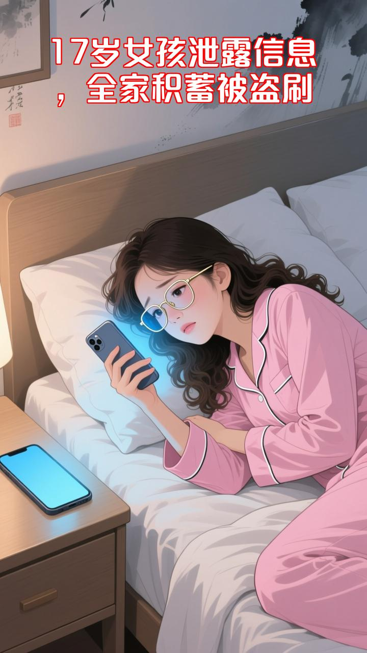 近日,河南南阳,17岁女孩为找回微信,将父亲个人信息提供给骗子,全家积蓄一晚上被盗刷完,警