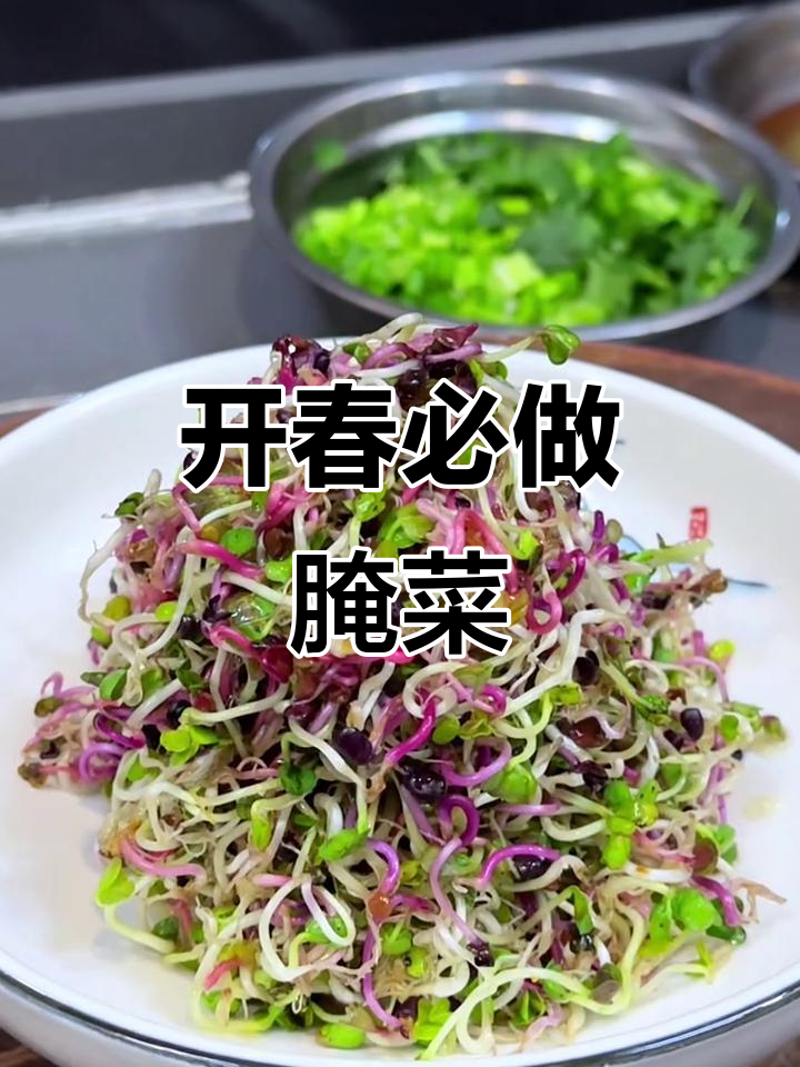 酸甜脆嫩萝卜苗,开胃又爽口,简单操作让你爱上小凉菜