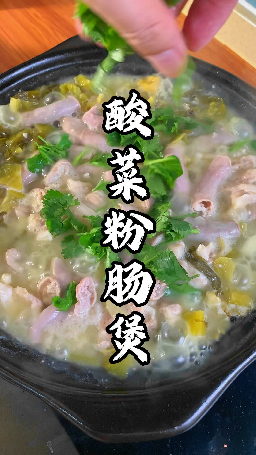 酸菜粉肠煲,十分下饭的一道菜!