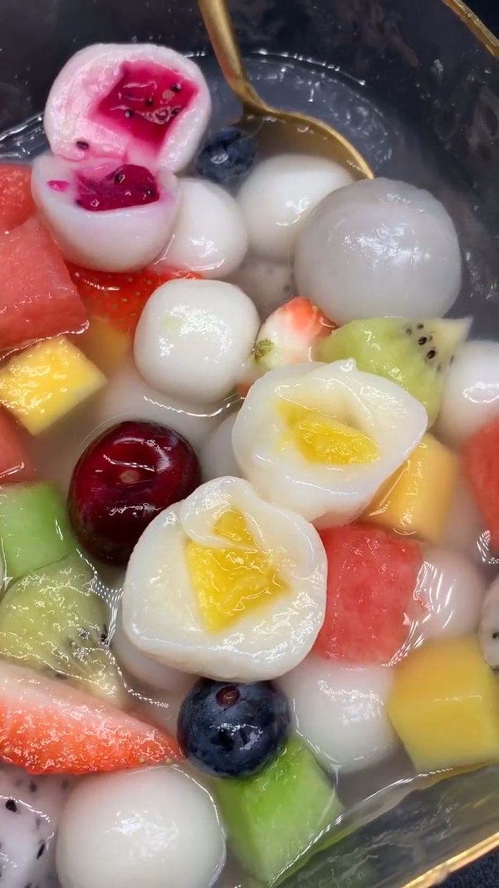 元宵节水果汤圆教程来啦!好看又好吃