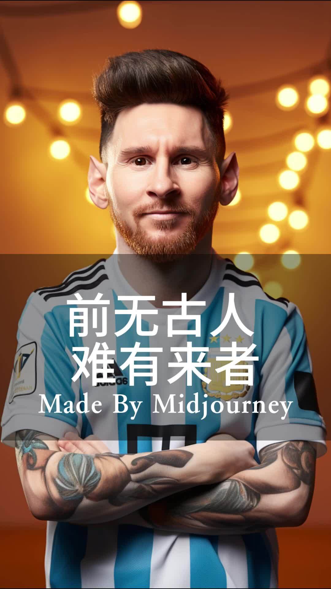 前无古人,难有来者,梅西头像送给你