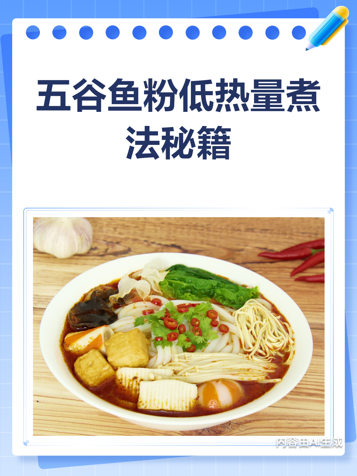 五谷鱼粉低热量煮法，轻松降低30%热量！