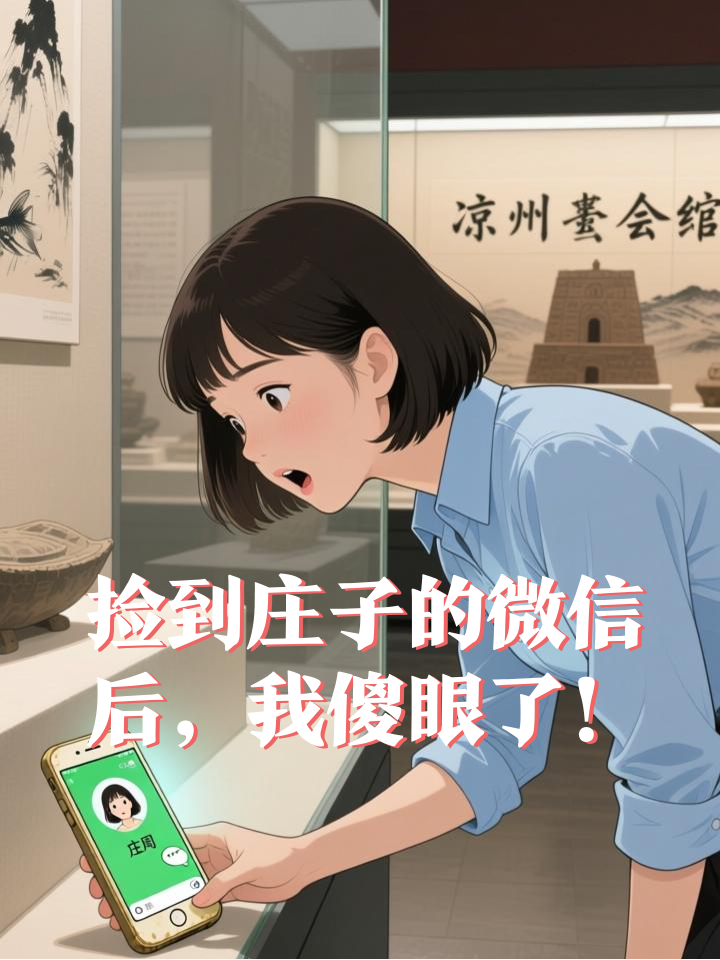 博物馆捡到“古早手机”,庄子竟给我发微信!
