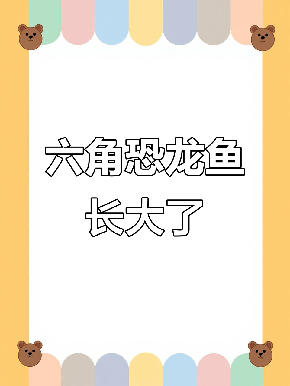 六角恐龙鱼成长记:从宝宝到成鱼的蜕变