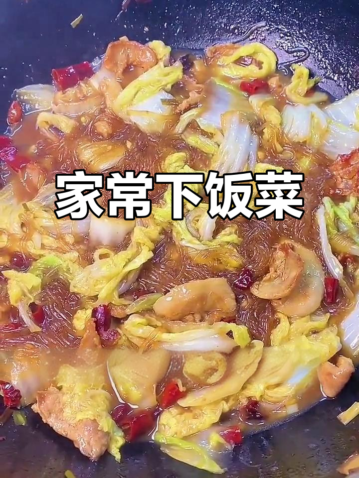 白菜猪肉炖粉条,家常美味,软糯可口,简单又实惠!