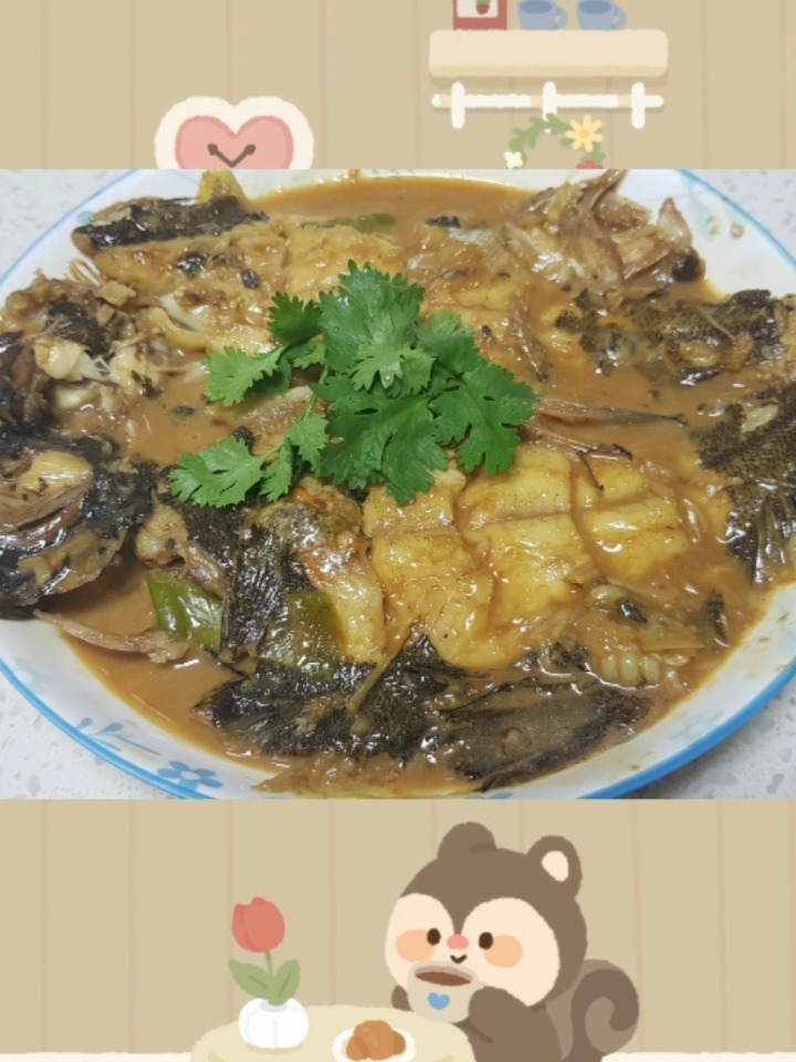 红烧偏口鱼鱼肉鲜嫩细腻,鲜香入味