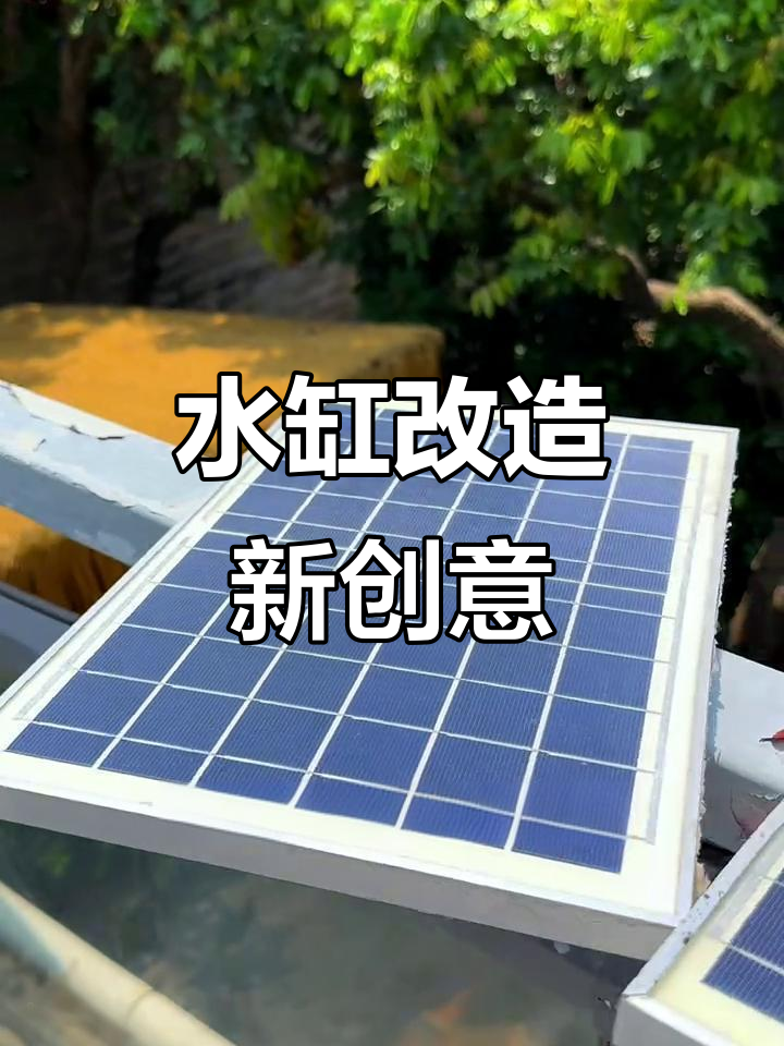 废弃水缸变废为宝,太阳能水泵既省电又美观!