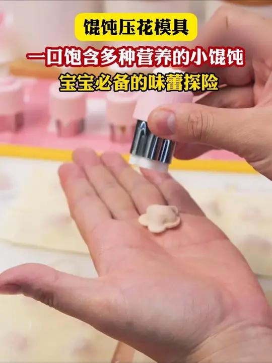  宝宝必备的味蕾探险！一口饱含多种营养的小馄饨等你来发现~ 宝宝辅食 宝宝吃饭 馄饨压花模