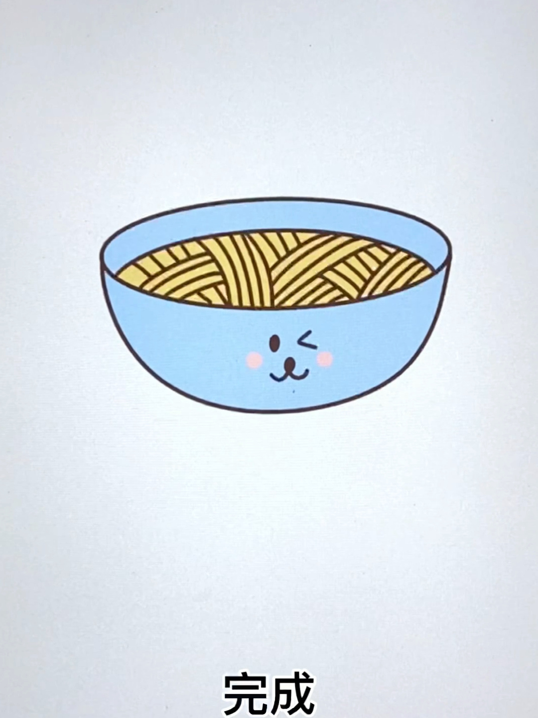 面条简笔画