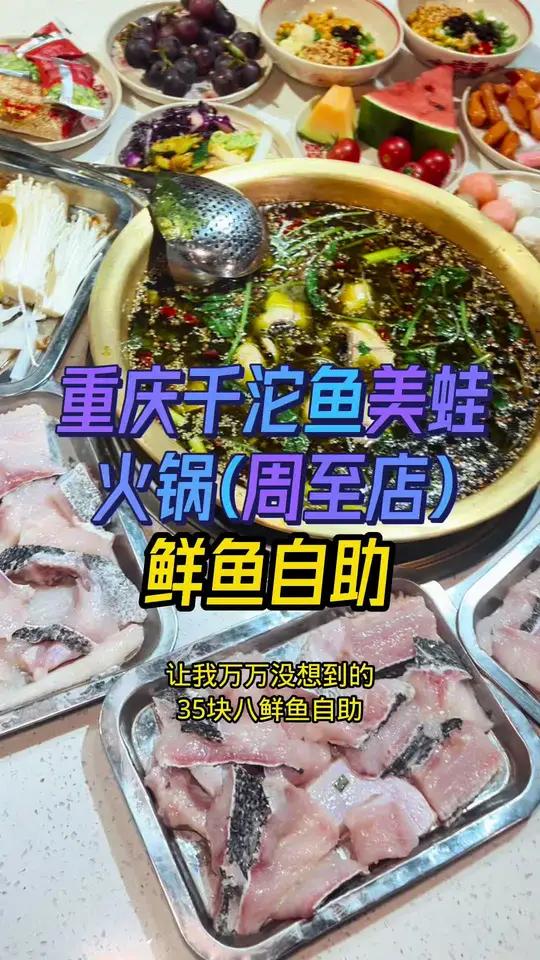 寻味陕西 推荐品质店第一站,重庆千沱鱼美蛙火锅(周至店)35.8吃鲜鱼自助 鱼火锅 美蛙鱼
