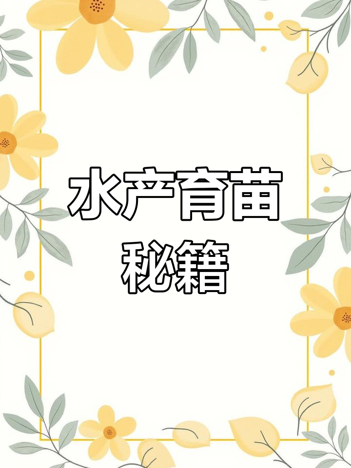 水产育苗全解析,轻松培养健康鱼苗!