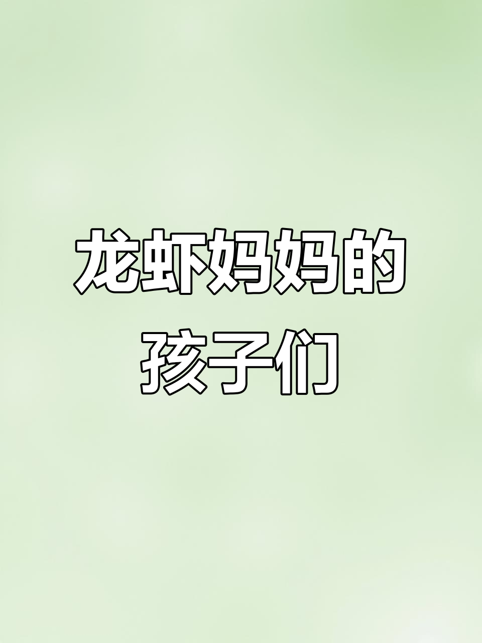 小龙虾出生大揭秘,看看一只虾妈妈能生出多少小龙虾!